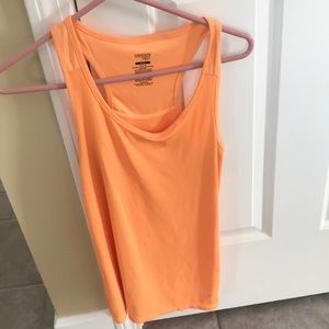 Orange workout tank top